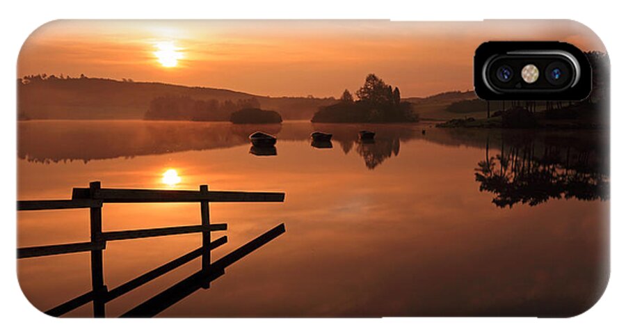 Sunrise iPhone X Case featuring the photograph Sunrise at Knapps Loch by Grant Glendinning