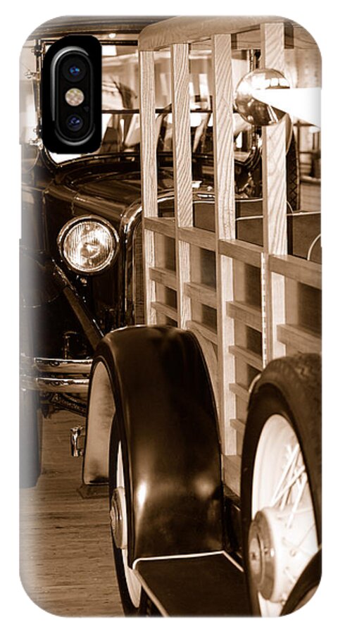 Old Vehicles Shipping Vessel San Francisco Ca Cars Trucks Vintage Floating Museum iPhone X Case featuring the photograph The Old Line Up by Holly Blunkall