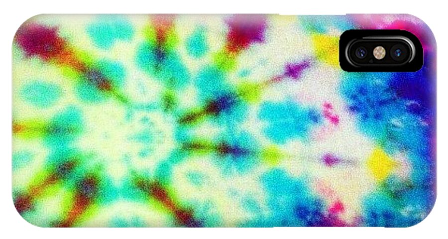 Rad iPhone X Case featuring the photograph Tiedye by Katie Williams