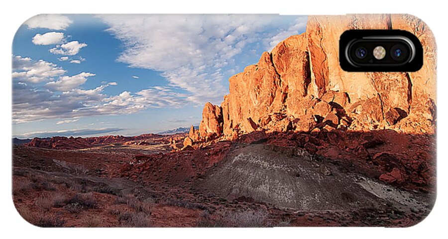 Valley Of Fire iPhone X Case featuring the photograph Valley of Fire by Art Whitton
