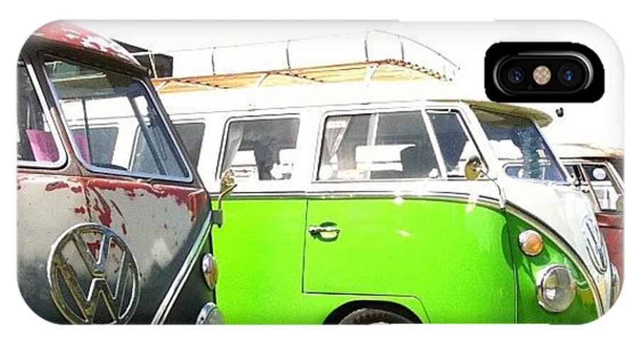 Vw Camper iPhone X Case featuring the photograph #VW Splittys by Doc Ward