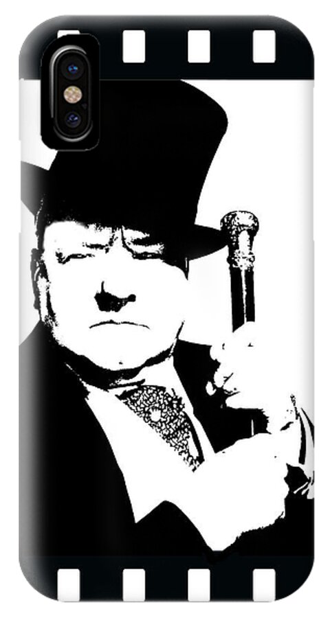 Actor iPhone X Case featuring the painting W. C. Fields by Jann Paxton