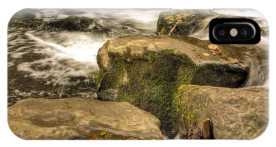 Waterfall iPhone X Case featuring the photograph Waterfall in Fall by Steve Purnell