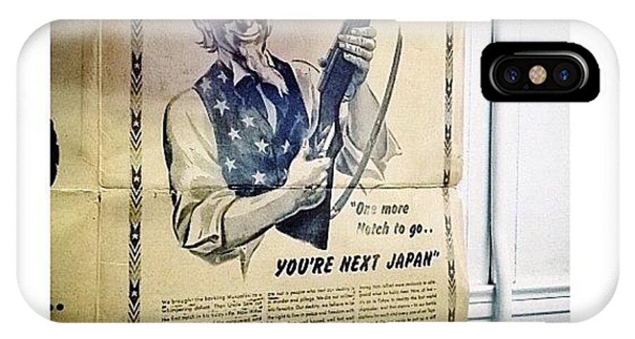 Teamrebel iPhone X Case featuring the photograph Ww2 Vintage War Bonds Advertising by Natasha Marco