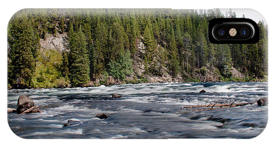 River iPhone X Case featuring the photograph Yellowstone River by Robert Bales