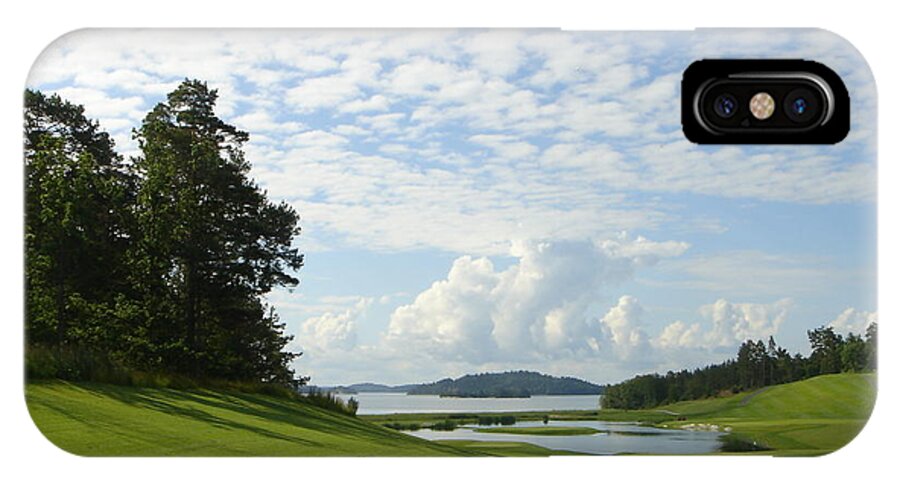Landscape iPhone X Case featuring the photograph Bro Hof Slott Golf Club Sweden #1 by Jan Daniels
