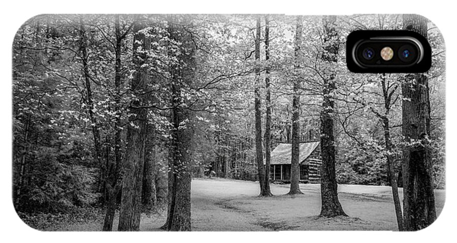 Art iPhone X Case featuring the photograph Cabin in Cades Cove #1 by Jon Glaser