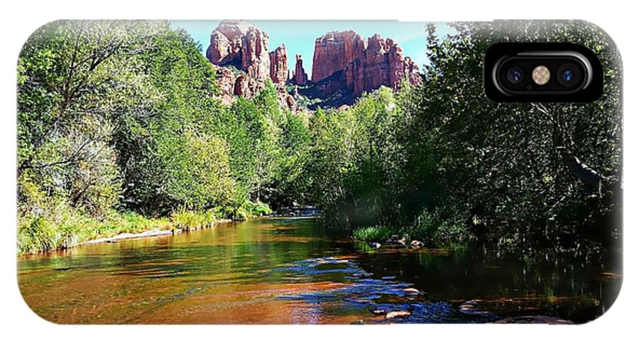 United States iPhone X Case featuring the photograph Cathedral Rock - Sedona, Arizona #1 by Joseph Hendrix