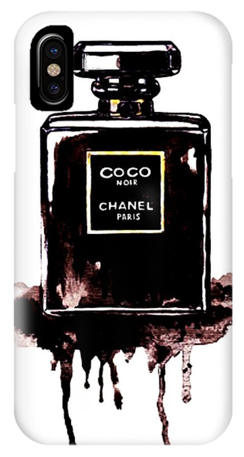 Chanel Noir Perfume Iphone X Case For Sale By Del Art