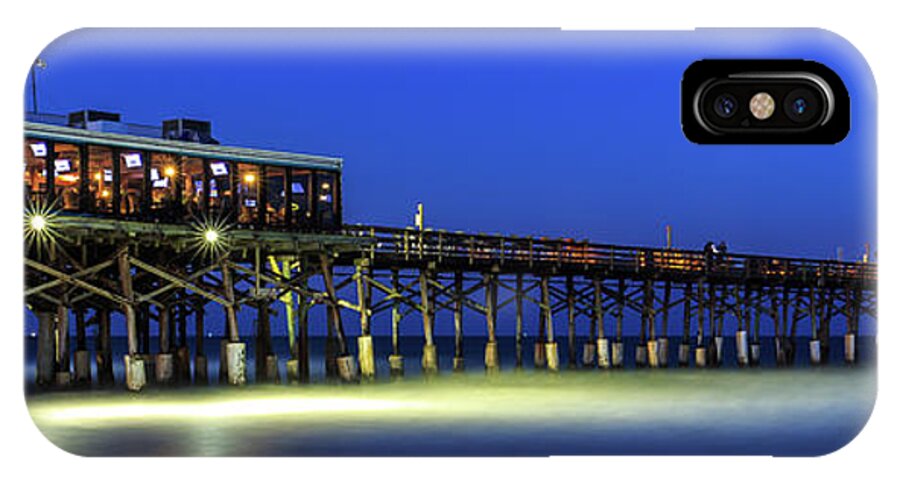 Cocoa Beach iPhone X Case featuring the photograph Cocoa Beach Pier at Twilight #1 by Stefan Mazzola