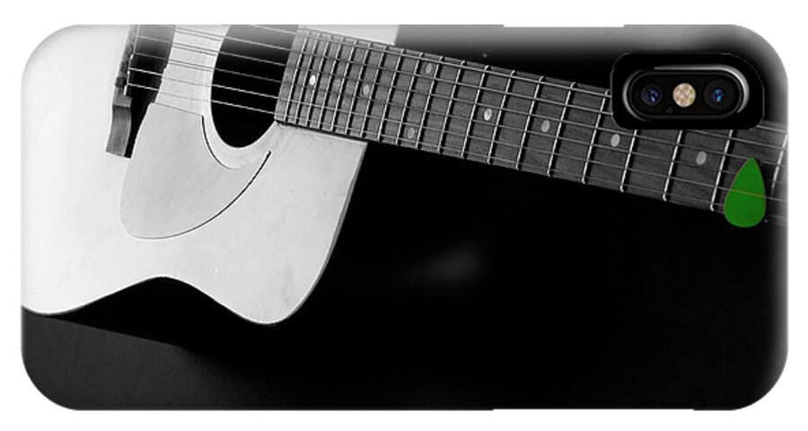 Acoustic iPhone X Case featuring the photograph Guitar Instrument for Playing Music #1 by Lane Erickson