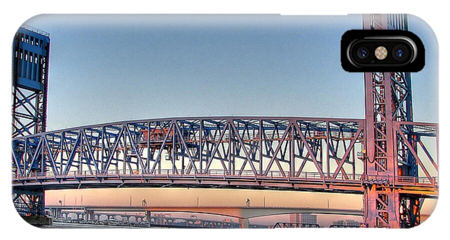  iPhone X Case featuring the photograph Jacksonville's Blue Bridge #1 by Farol Tomson