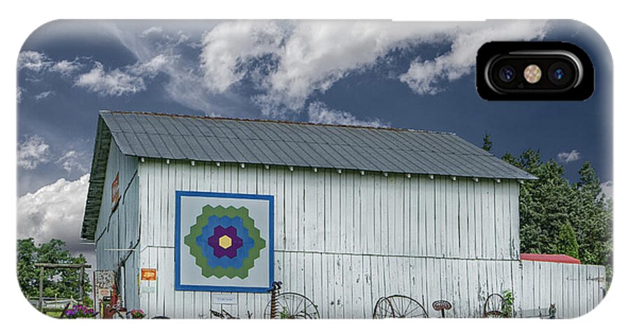 Kentucky Landscapes iPhone X Case featuring the photograph Kentucky Quilt Barn #1 by Wendell Thompson