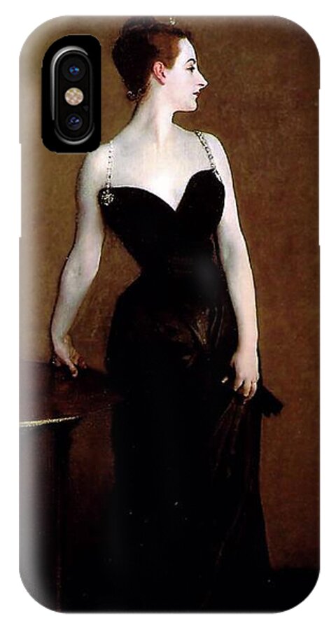 John Singer Sargent iPhone X Case featuring the painting Madame X #4 by John Singer Sargent