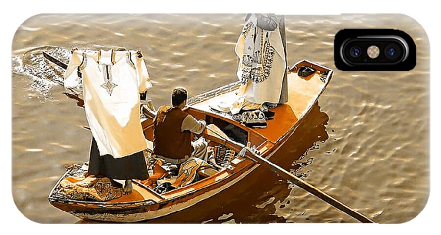 Egypt iPhone X Case featuring the photograph Nile River Merchants #2 by Joseph Hendrix
