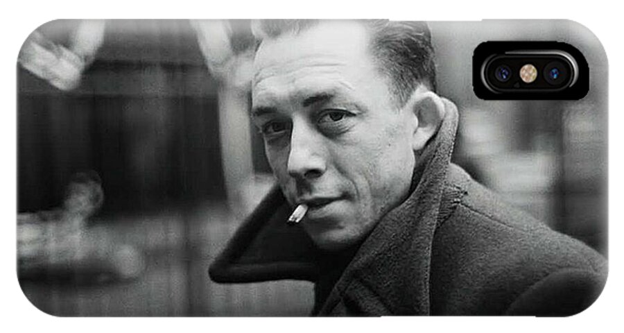 Nobel Prize Winning Writer Albert Camus Unknown Date-2015      iPhone X Case featuring the photograph Nobel prize winning writer Albert Camus unknown date-2015      by David Lee Guss