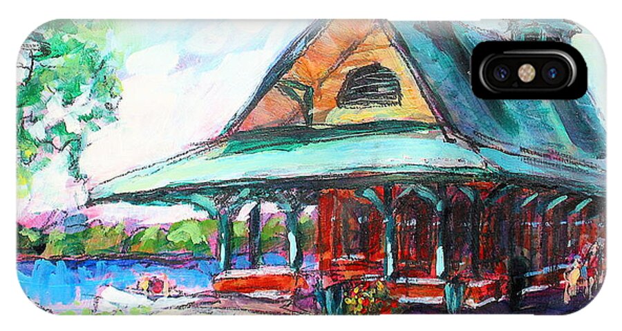 Paintings iPhone X Case featuring the painting Pewaukee Depot #2 by Les Leffingwell