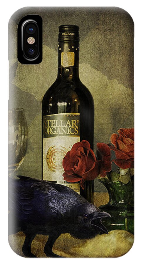 Still Life iPhone X Case featuring the photograph The Ravens Table by Sandra Selle Rodriguez
