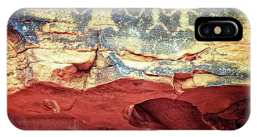 Red Rock Canyon Petroglyphs iPhone X Case featuring the photograph Red Rock Canyon Petroglyphs #1 by Jim And Emily Bush