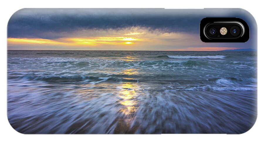 Beach iPhone X Case featuring the photograph Redondo Beach Sunset #1 by Andy Konieczny