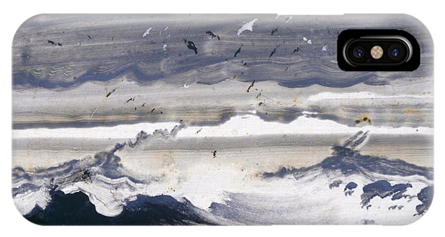 Peder Balke iPhone X Case featuring the painting Stormy Sea #2 by Celestial Images