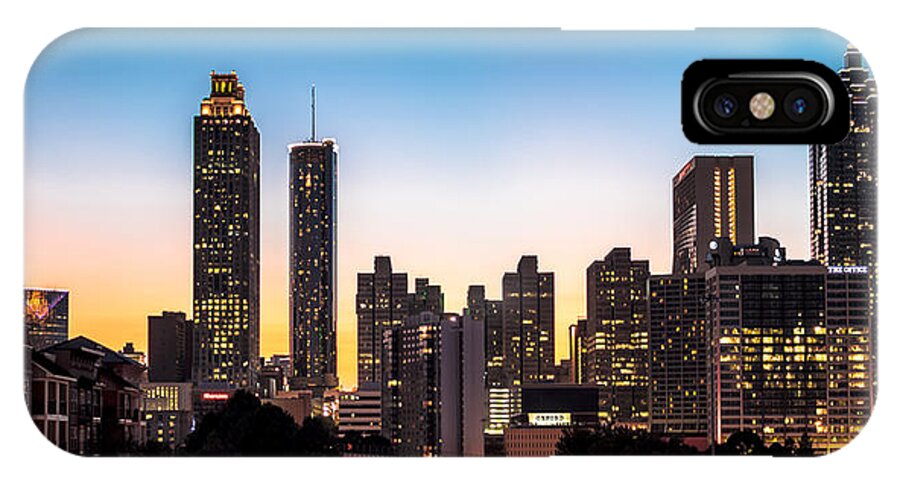 Sunset iPhone X Case featuring the photograph Sunset in Atlanta #1 by Mike Dunn