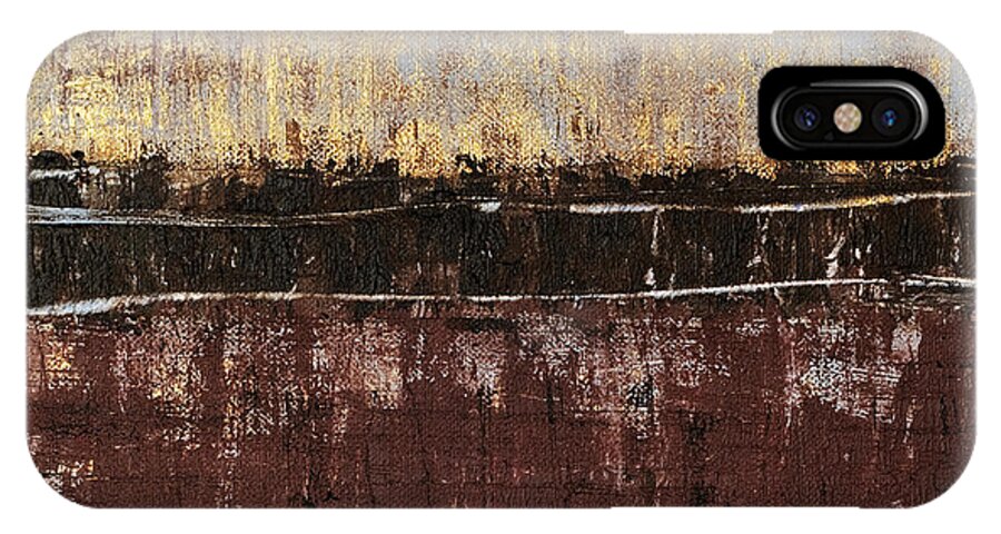 Rothko iPhone X Case featuring the painting Untitled No. 4 #1 by Julie Niemela