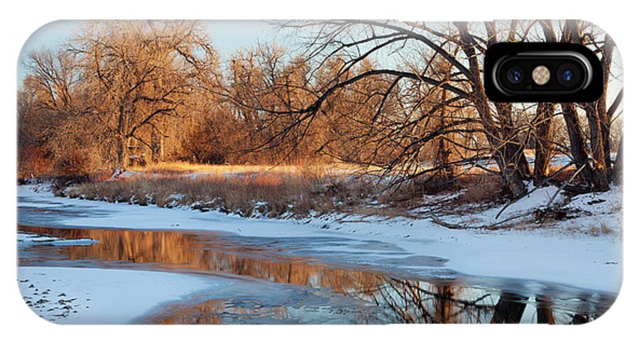 Cache La Poudre River iPhone X Case featuring the photograph Winter River #1 by Marek Uliasz