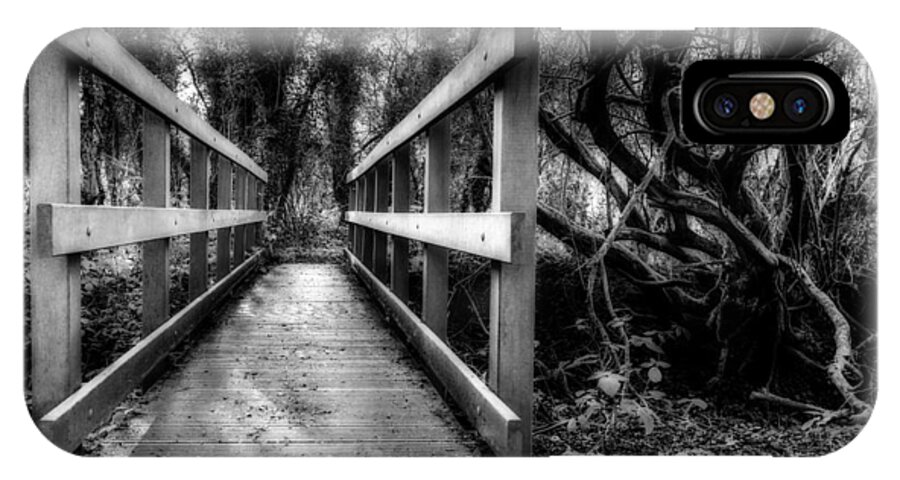 Dimminsdale iPhone X Case featuring the photograph Wooden Bridge #1 by Nick Bywater