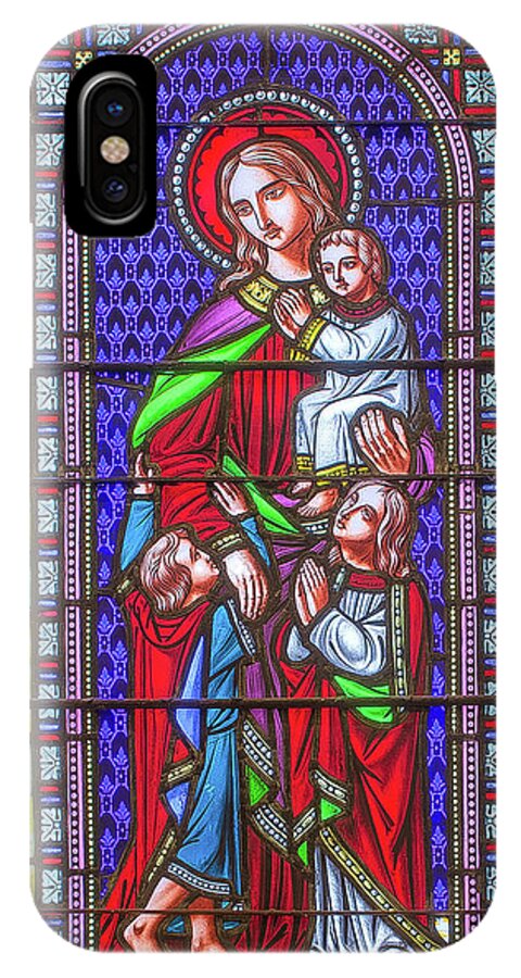 Saint Annes iPhone X Case featuring the digital art Saint Anne's Windows #17 by Jim Proctor