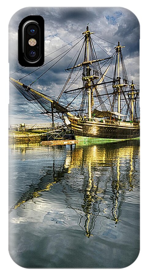 Salem iPhone X Case featuring the photograph 1797 Trading Ship Replica - Friendship of Salem by Edward Nowak