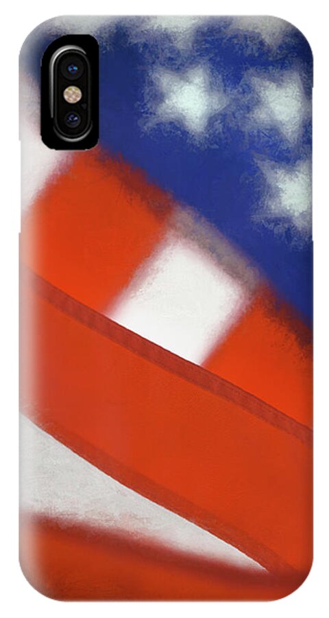 Flag iPhone X Case featuring the photograph American Flag by George Robinson