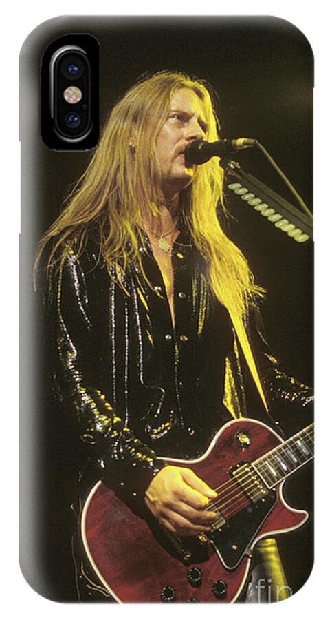 Alice In Chains iPhone X Case featuring the photograph Guitarist Jerry Cantrell #1 by Concert Photos