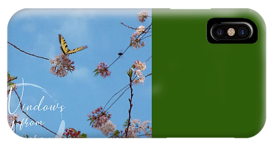 Butterfly iPhone X Case featuring the photograph New Beginnings by Matthew Seufer