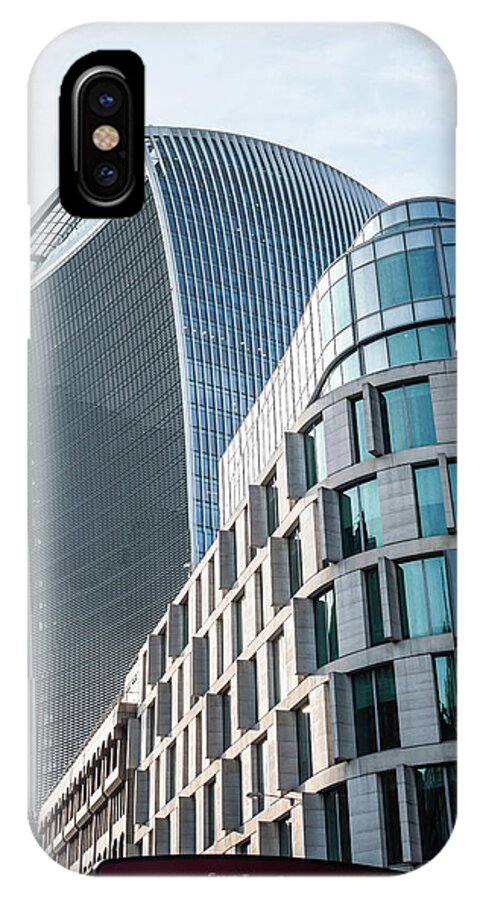 Architecture iPhone X Case featuring the photograph 20 Fenchurch Street A commercial skyscraper in London by Jacek Wojnarowski