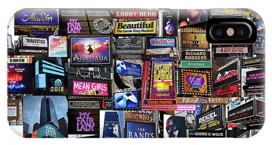 Broadway iPhone X Case featuring the photograph 2018 Broadway Spring Collage by Steven Spak