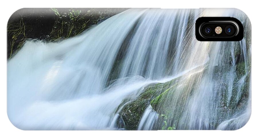 Waterfall iPhone X Case featuring the photograph Waterfall scenery #22 by Carl Ning