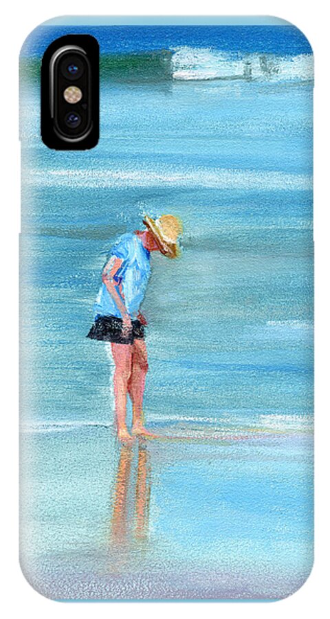 Beach iPhone X Case featuring the painting Untitled #247 by Chris N Rohrbach
