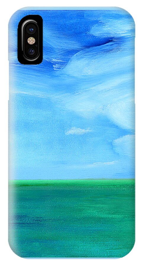Beach iPhone X Case featuring the painting Untitled #338 by Chris N Rohrbach