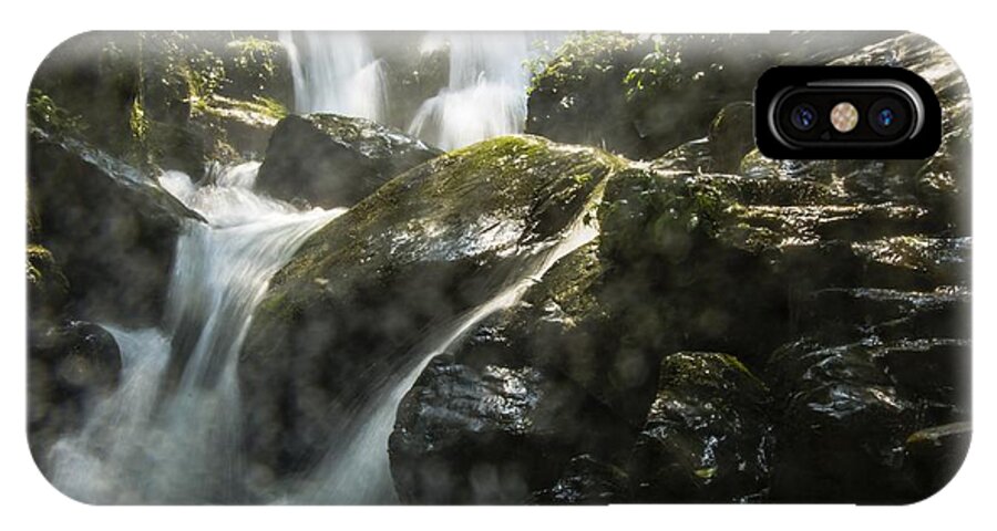 Waterfall iPhone X Case featuring the photograph Waterfall scenery #25 by Carl Ning