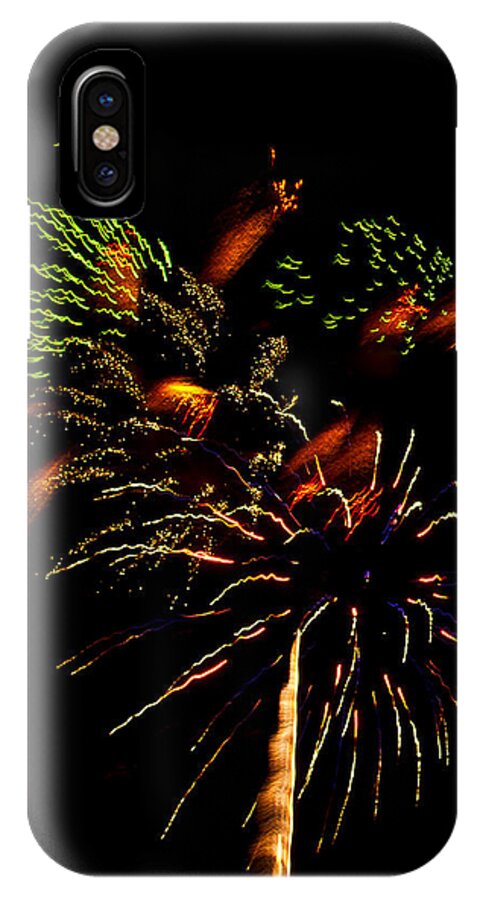 Fireworks iPhone X Case featuring the photograph 4th of July #5 by Bill Barber