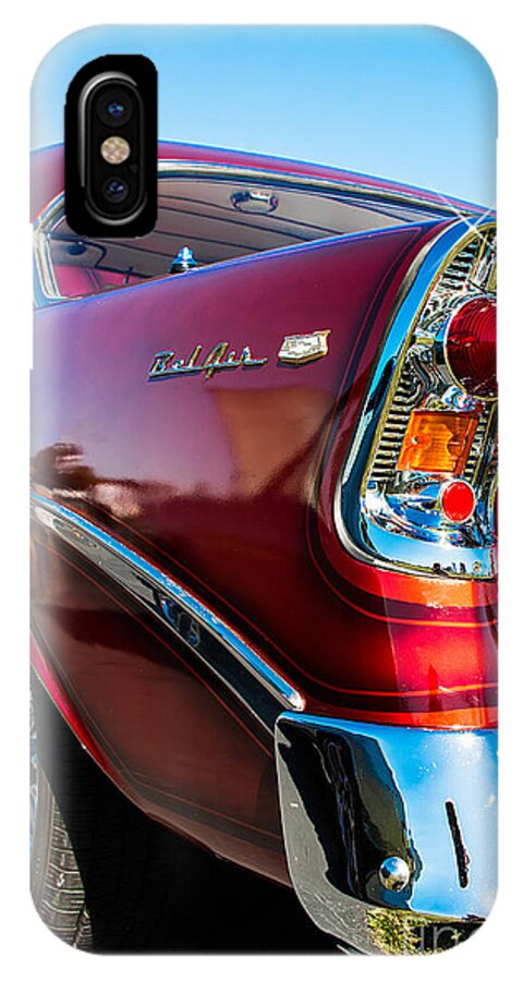 1956 iPhone X Case featuring the photograph 56 Chevy Bel Air by Anthony Sacco