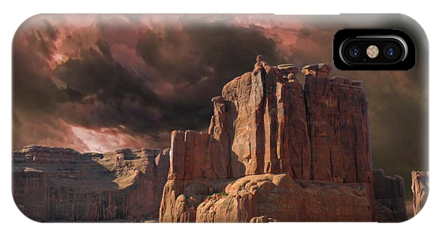 Desert iPhone X Case featuring the photograph 4150 by Peter Holme III