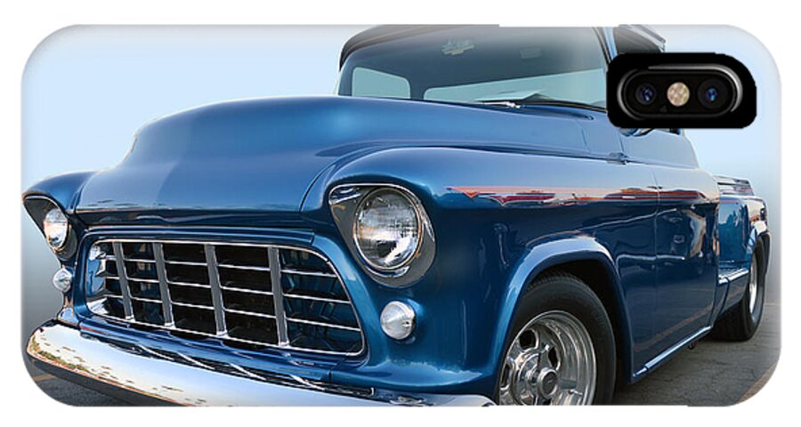 Chev iPhone X Case featuring the photograph 55 Chev Stepside by Bill Dutting