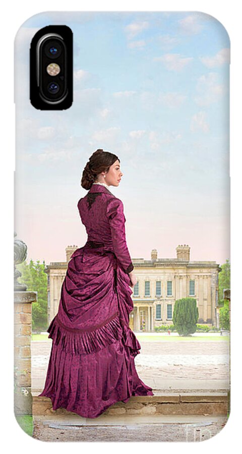 Victorian iPhone X Case featuring the photograph Beautiful Victorian Woman #6 by Lee Avison