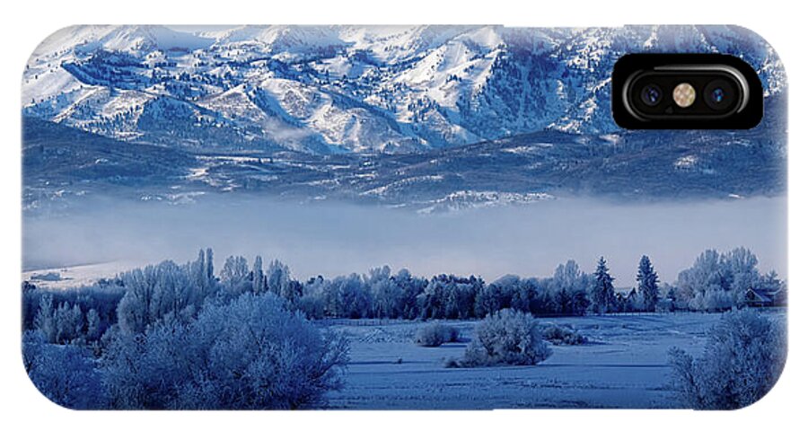 Wasatch Mountains iPhone X Case featuring the photograph Winter in the Wasatch Mountains of Northern Utah #6 by Douglas Pulsipher