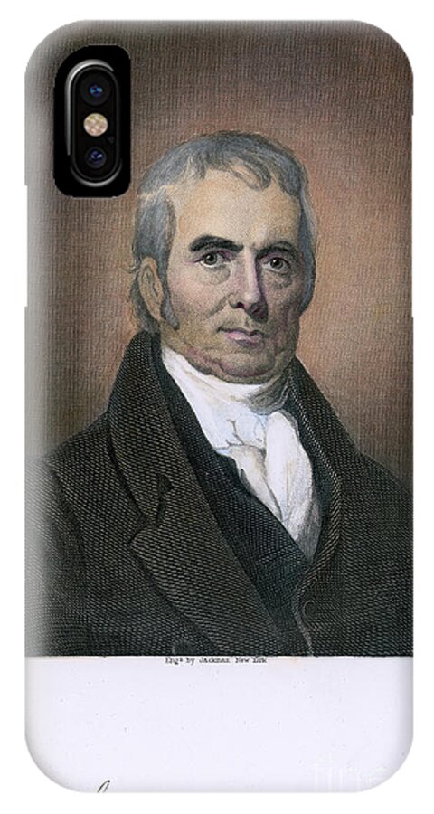 18th Century iPhone X Case featuring the photograph John Marshall (1755-1835) #8 by Granger