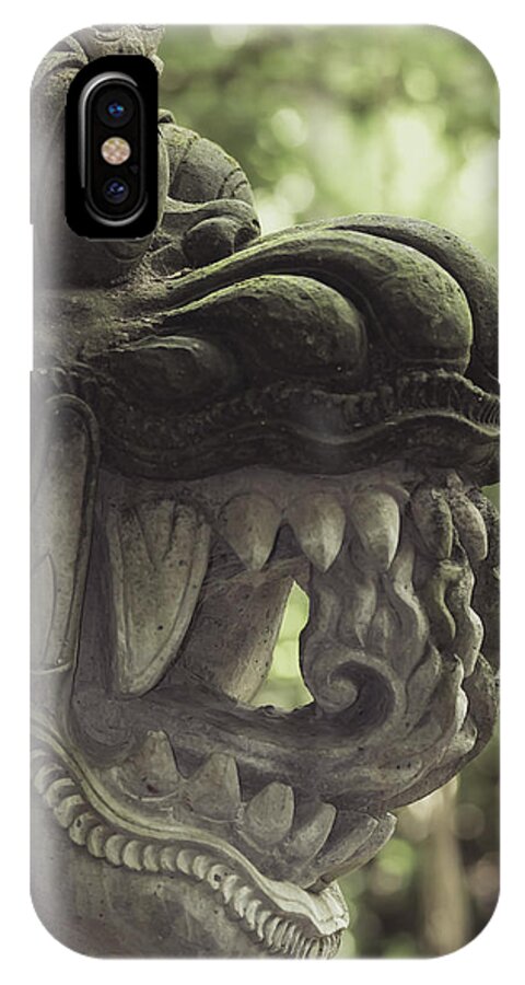 Architecture iPhone X Case featuring the photograph Bali sculpture #9 by Jijo George