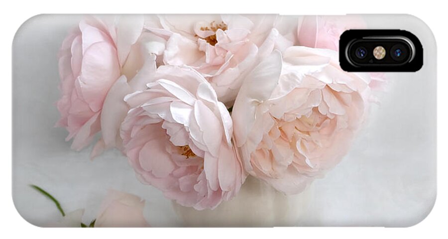 Flowers iPhone X Case featuring the photograph A Bouquet of June Roses #2 by Louise Kumpf