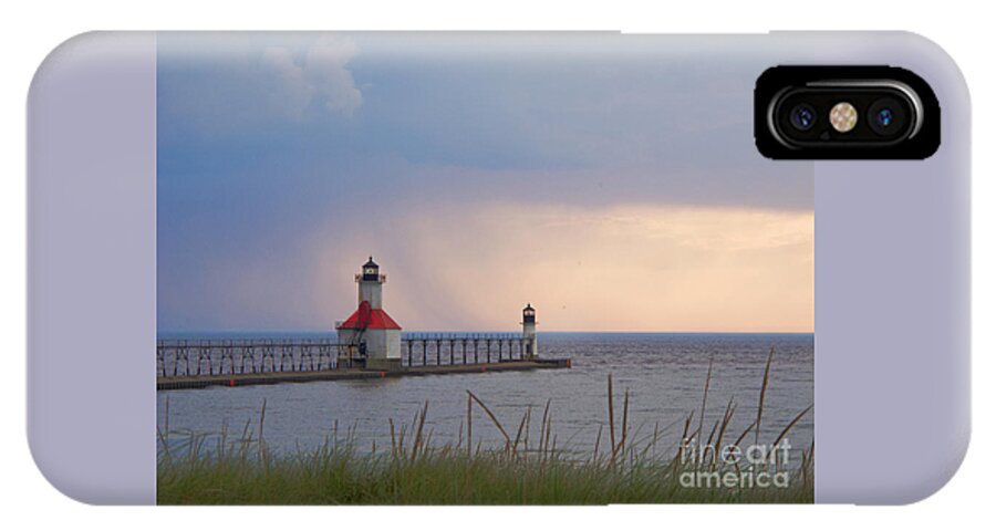 Lighthouses iPhone X Case featuring the photograph A Quiet Wonder by Ann Horn